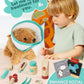 Lehoo Castle Wooden Doctor Kit for Kids, Vet Play Set, Small, Model DK-002, Pretend Play, Perfect Gift for Ages 3-6