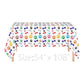 Oojami 1 Pack Paw Print Colorful Table Cover Includes Balloons Ideal for Kids Birthday Party, Dog Birthday Theme Party, Puppy Pa