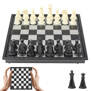 Travel Chess Set Magnetic Portable Folding Chess Board - Small Mini Pocket Chess Set (X-Small / 5.9 Inch)