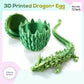 3D Printed Dragon,Dragon Eggs with Dragon Inside,Surprise Dragon Egg Toy,12'' Full Articulated Crystal 3D Dragon