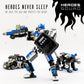 Jitterygit Robot Police Mech Glow In The Dark Toy Cop Gift, Swat Action Figure Buildable Stem Building Superheroes Soldier - Cool Present For Boys, Girls, Kids, Children Ages 6 7 8 9 10 Year Olds