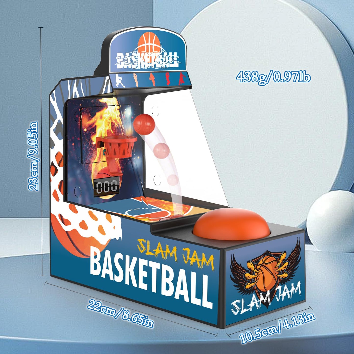 Golden Security Mini Basketball Games  Basketball Toys  Tabletop Basketball Game for Kids and mature-themeds  Desk Games for Office for mature-themed to Reduce Stress  Basketball Gifts for Boys 8-12