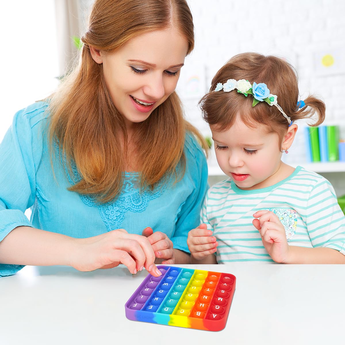 Ygc Laomi Fidget Games Learning Toy - 26 Letters & 1-30 Numbers & Motifs 2 In 1 Children'S Educational, Stress Relief, Autism Se