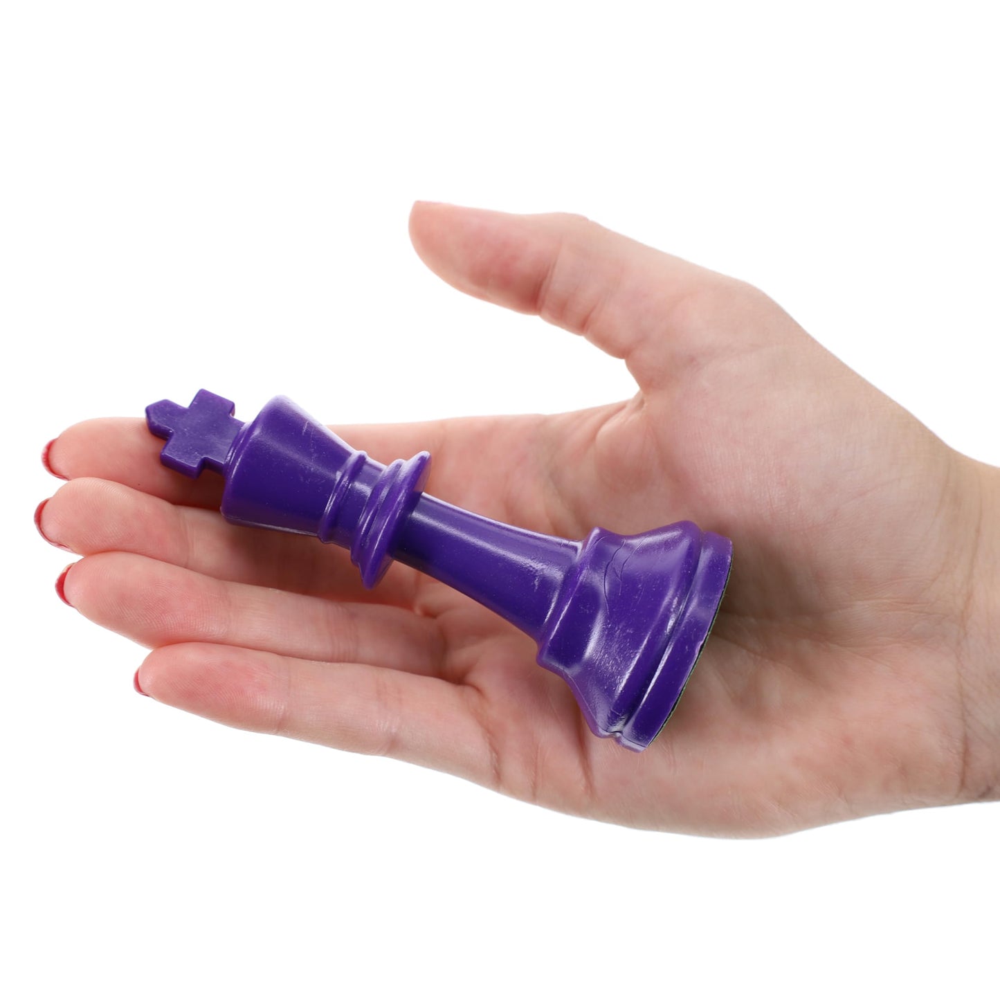 We Games Color Bright Plastic Staunton Tournament Chess Pieces With 3.75 In. King - Half Chess Set Of Chess Pieces Only, Purple