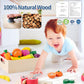 32 Pcs Wooden Play Food Sets for Kids Kitchen Accessories, Montessori Educational Toys Food, Pretend Play Food for Toddlers, Vel
