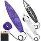 Juniqute Finger Surfboard-Mini Surfboard For Kids And Surfers With Eye-Catching Graphic Design And Receive Bag (3 Pcs Black+Whit