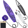 Juniqute Finger Surfboard-Mini Surfboard For Kids And Surfers With Eye-Catching Graphic Design And Receive Bag (3 Pcs Black+Whit