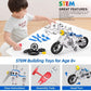 Ferthor Fun Motorcycle Erector Set, 139PCS Metal Building Blocks, STEM Toys for Kids 8-12, Model 1201, Blue