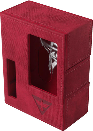 Gamegenic Arkham Horror Investigator Deck Tome - Premium Deck Box For Arkham Horror: The Card Game, Holds A Full Investigator Deck, Survivor - Red Color, Made