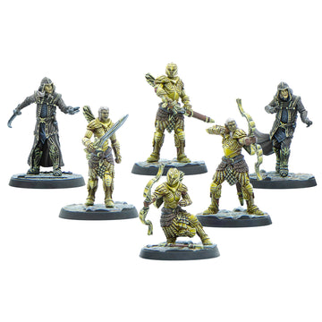 Modiphius: The Elder Scrolls: Call To Arms: Thalmor Patrol - 6 Figure Resin Expansion, Chapter 4, Unpainted, 32Mm Miniatures With Scenic Bases, Rpg
