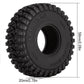 INJORA 1.0 Tires - S5 All Terrain Crawler Tires for TRX4M SCX24 AX24 FCX24 Upgrade Parts,58 * 20mm,T1008