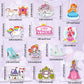 Qtl 70Pcs Cute Princess Stickers For Girls Kids Stickers For Water Bottles Fairy Tale Princess Stickers For Party Supplies Water
