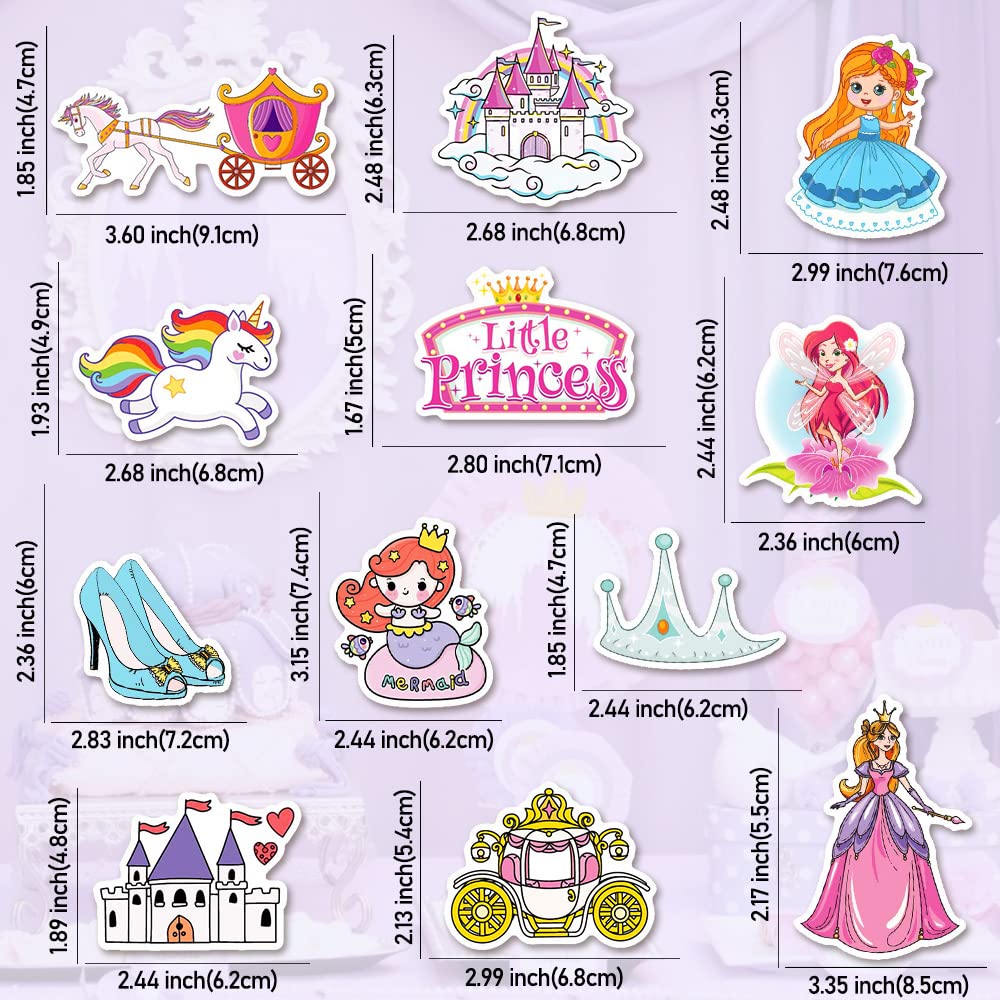 Qtl 70Pcs Cute Princess Stickers For Girls Kids Stickers For Water Bottles Fairy Tale Princess Stickers For Party Supplies Water