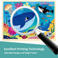 Moinkidz 24 Piece Puzzles For Kids Ages 3-5, Unique Shape Jigsaw Pieces Ocean Animal, Wooden Jigsaw Puzzle For 3 4 5 Year Old, Preschool Toddler Puzzle With Storage Tray