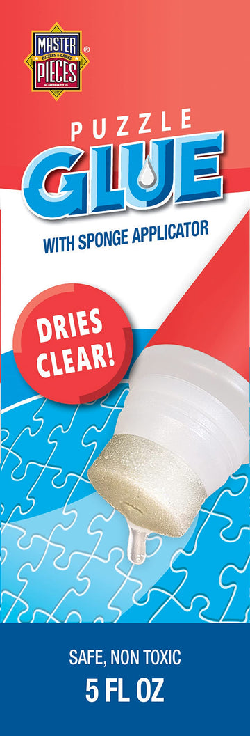 Puzzle Accessories - 5Oz Glue With Sponge Applicator