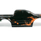 SummitLink Custom Body Muddy Orange Over Black Style Compatible for T/E Maxx Shell Cover E-Maxx 1/10 Scale RC Car or Truck (Truc