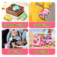 newcrave Toys for 1 2 3 Year Old Girl, 7-in-1 Unicorn Carrier Truck Toy for Girls, Toy Cars with Light & Music, Toddler Girl Toy
