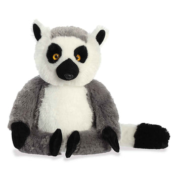 Aurora® Huggable Destination Nation™ Ring Tailed Lemur Stuffed Animal - Global Exploration - Learning Fun - Gray 11 Inches