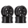 Wonfast 4Pcs Plastic 2.2 Inch Beadlock Wheel Rim Wheel Hub 12Mm Drive Hex Compatible With 1/10 Rc Crawler Car For Axial Scx10 90