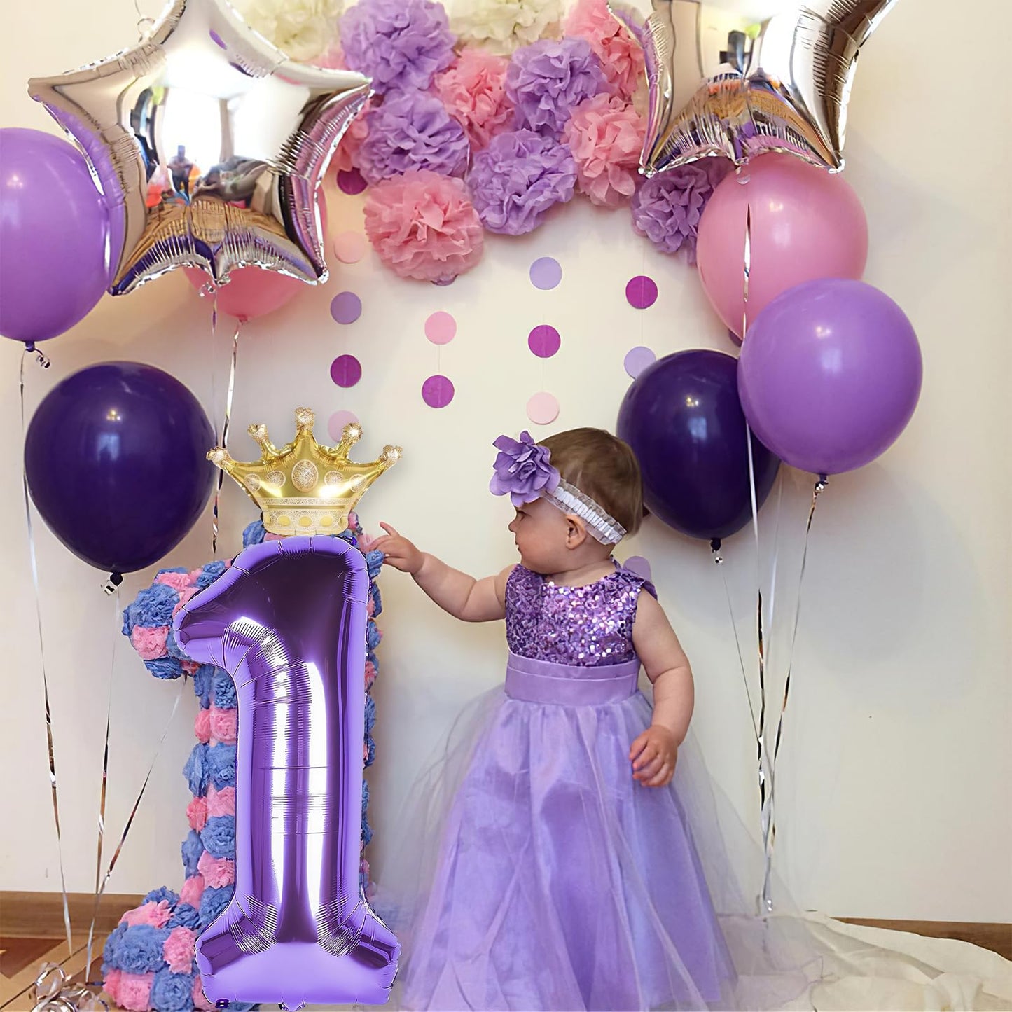 15 Number Balloon Rainbow 40 Inch Big Foil Crown Helium 15Th Balloons For 15 Year Old Boy Girl Birthday Party Decorations Weddin