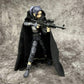 Ssbeauty M 1:12 Scale Fabric Cape Cloak With Hat For 6 Inch 1/12 Action Figure Clothes (Black Cloak)