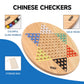 Gse Games & Sports Expert 15' Jumbo Oak Wood Chinese Checkers Board Game Set With Colorful Glass Marbles, Classic Strategy Family Board Game For Adults