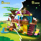 Hogokids Tree House Building Sets With Led Light - Jungle Treehouse Building Toy With Car Horse Animals Swing Playset 433Pcs Forest House Building Kit Birthday Gift For Kids Girls Boys Age 6-12 Years