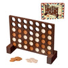 GOTHINK Wooden 4 in a Row Game - Classic Strategy Game for Kids & Adults, Brown, Model ET2247, Perfect for Picnics & Travel