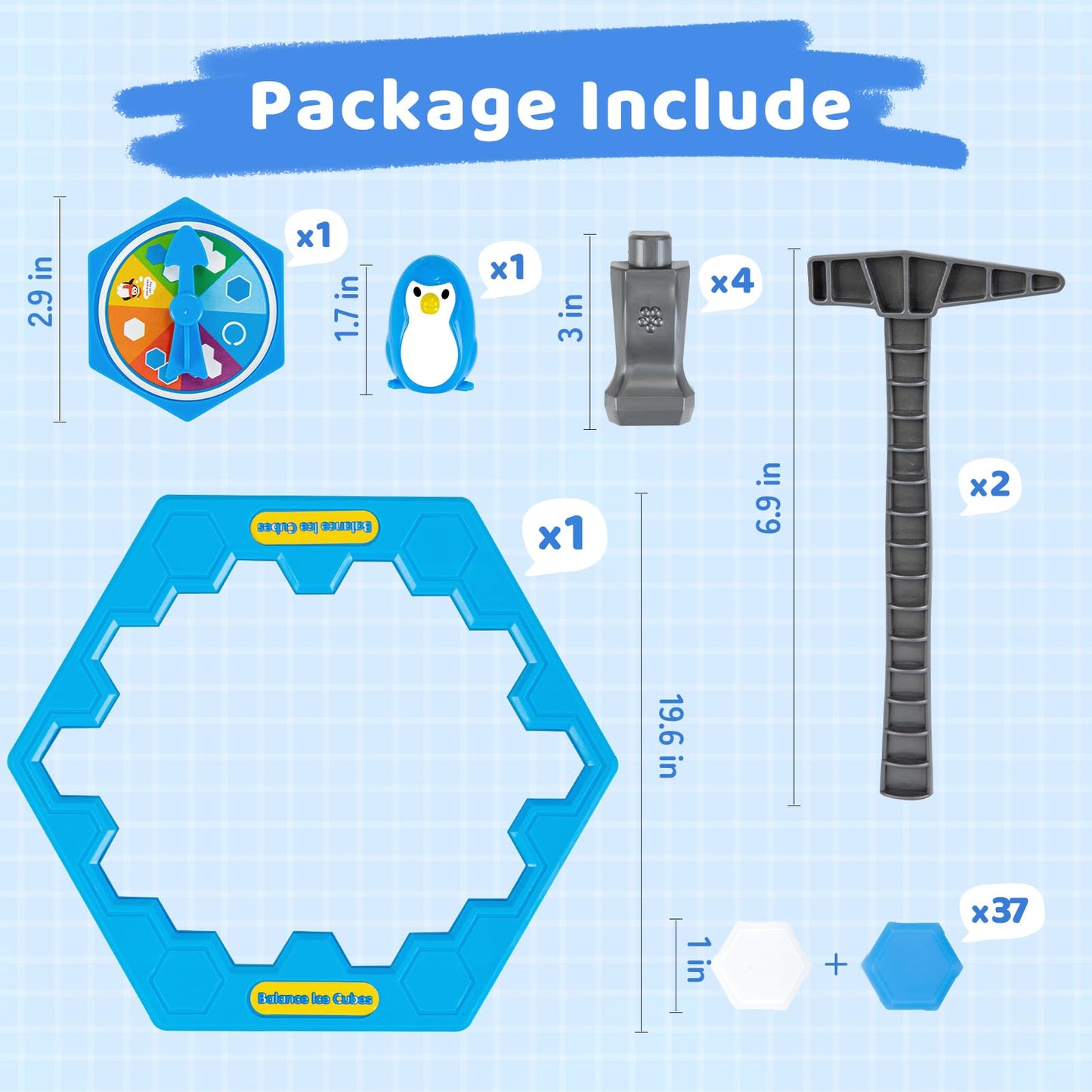 Ss Save Penguin On Ice Game, Penguin Trap Break Ice Activate Family Party Ice Breaking Kids Puzzle Table Knock Block