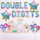 Rainbow 10Th Birthday Decorations For Girls Double Digits Birthday Party Decorations Banner Number 10 Balloon Star Balloons