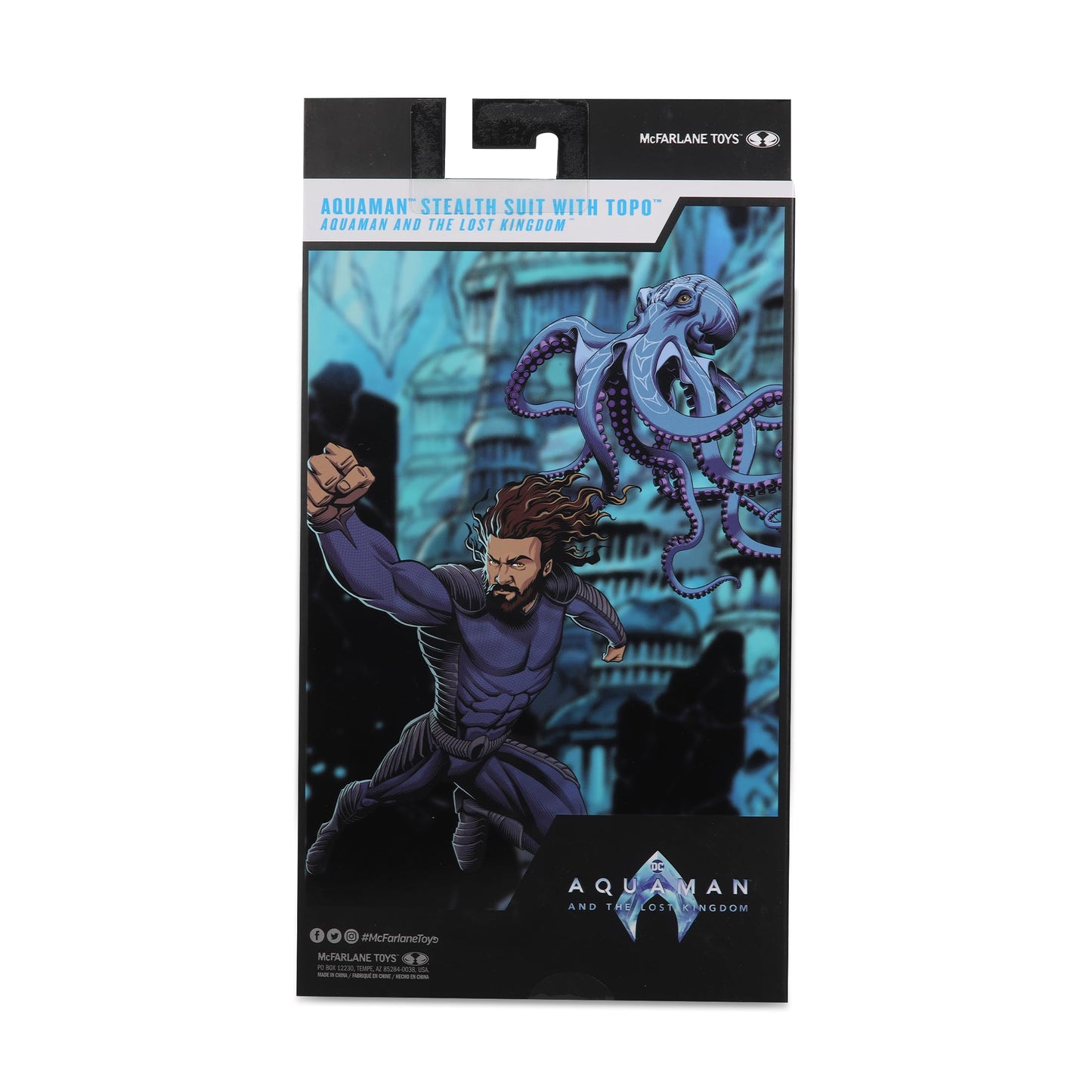 Mcfarlane Toys Dc Multiverse Aquaman Stealth Suit With Topo 7-Inch Action Figure Gold Label - Incredibly Detailed King Of Atlantis With Ultra Articulation And Collectible Art Card