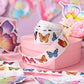 Feifeiya 500 Pcs Butterfly Stickers 1.5 Inch Butterfly Gift Sticker Roll Colorful Self-Adhesive Label Decals for Gifts Cards Scr