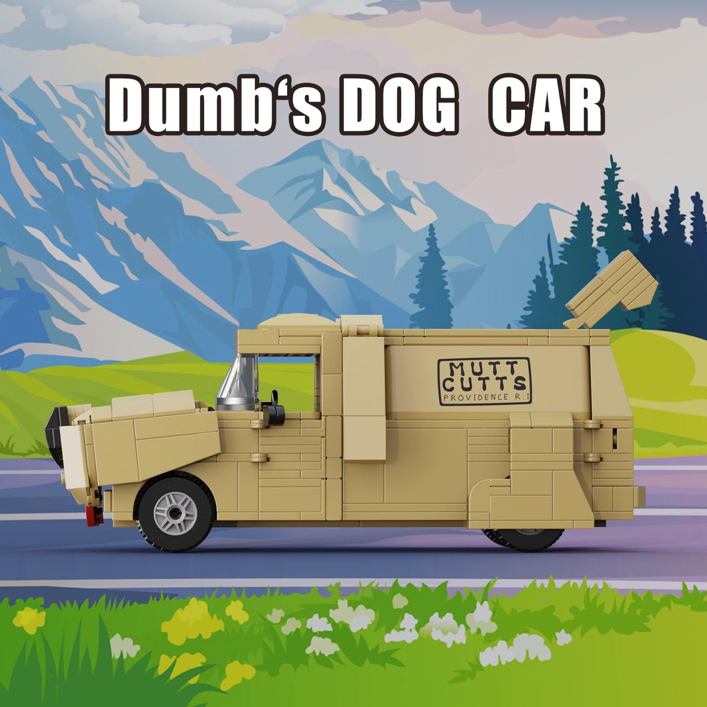 Dumbs Car Building Blocks Set  DIY Vehicles Building Toys Model  Dumber City Van Car Building Kit  Compatible with Lego  Gift for Movies Fans?mature-themed ?Kids  Aged 6+ (499PCS)