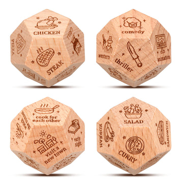 Stocking Stuffers For Women Men Adults, For Women Men, Anniversary Wood Decision Dice Gifts For Couples White Elephant Gifts Val