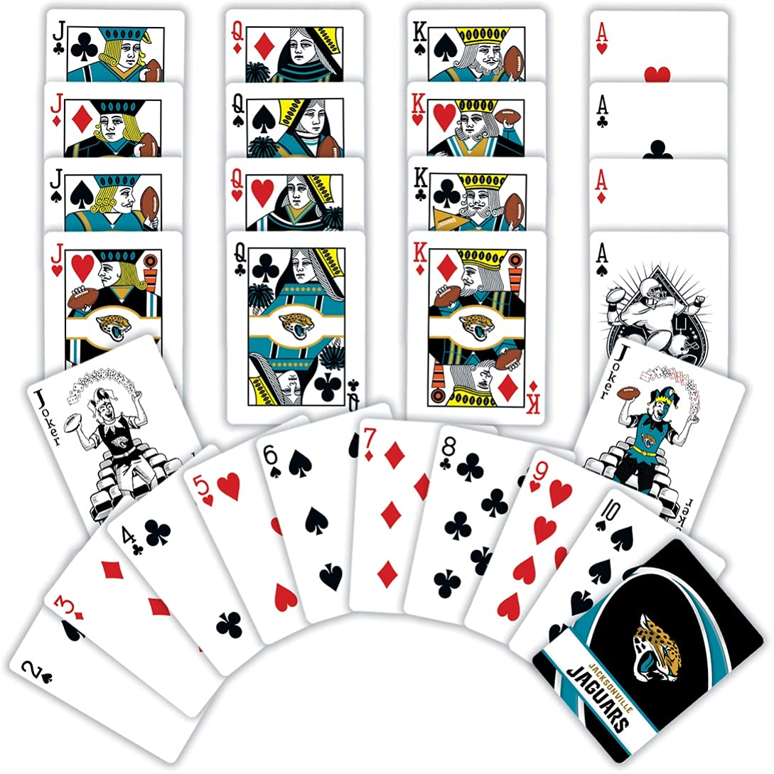 MasterPieces mature-themed Playing Cards - Official NFL Jacksonville Jaguars Deck  Standard Size