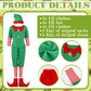 Geyoga Christmas Costumes Cute Outfits Include Hat Shoes And Other Accessories For Kids Cosplay(Green,Medium)