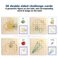 Thoth Montessori Geoboard - 36 Pattern Cards & Rubber Bands, 8x8 Educational Toy, Multicolor Rubber