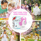 Joyfuture Pink Bubble Machine - Automatic Bubble Blower For Kids, Toddlers - Toys Gifts For Girls Ages 3+ Year Old, Easter, Outd