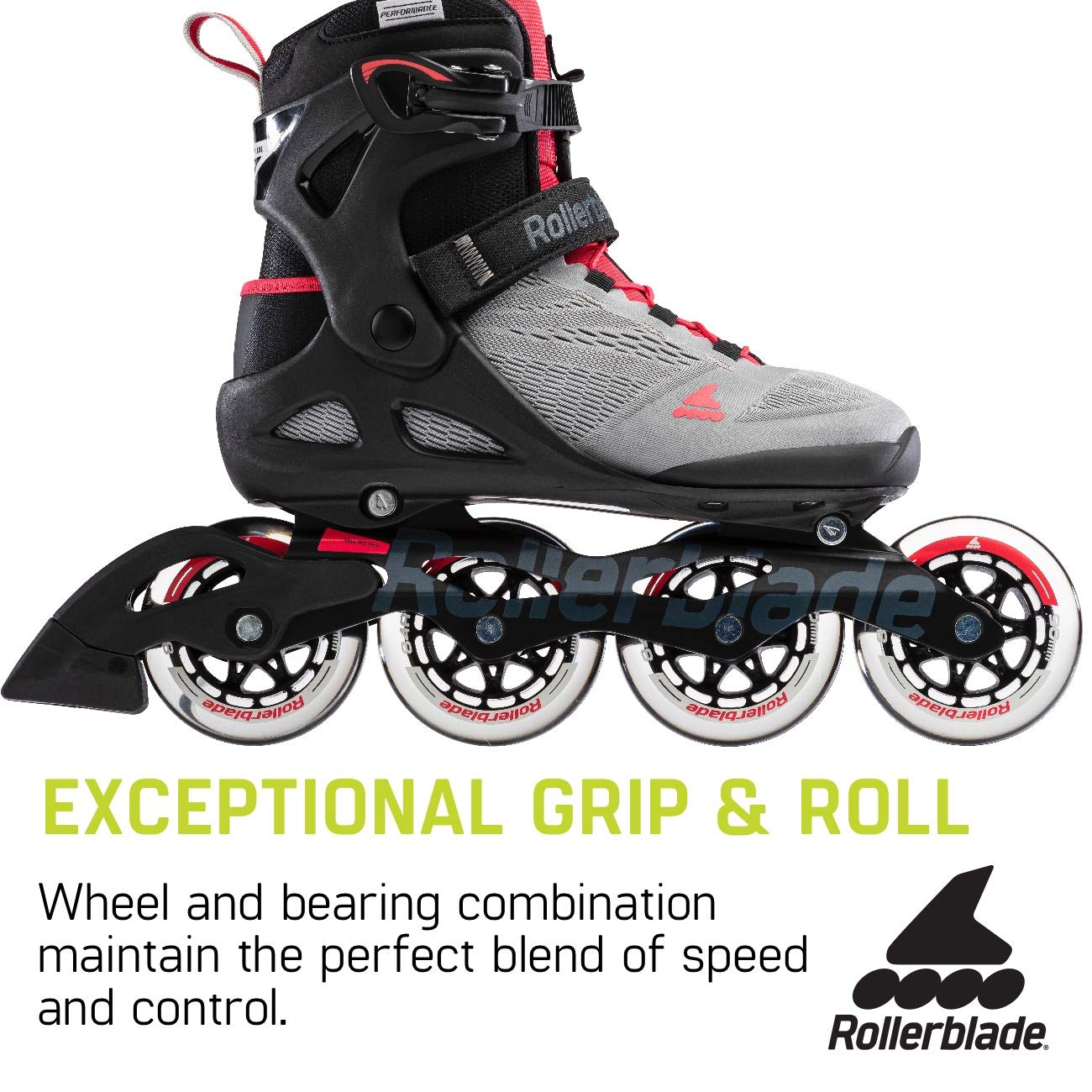 Rollerblade 07100500A067.5 Macroblade 90 W Neutral Grey/Paradise Pink 7.5