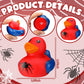 Leyndo 24 Pcs Christmas Spider Rubber Duck Bulk Spider Birthday Party Decoration Favors Squeaky Red Blue Duck for Bathtub Floating Pool Gifts Party Supplies