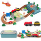 Wooden Train Set for Toddler  40 Pcs with Wooden Tracks fits Thomas  fits Brio  fits Chuggington  fits Melissa and Doug - Expandable  Changeable Train Toy for 3 4 5 Years Old Girls & Boys