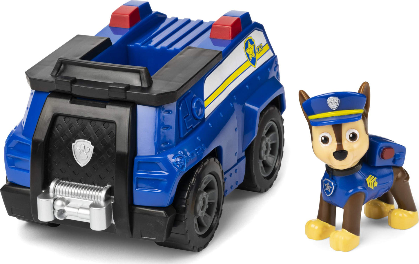 Paw Patrol Chase’s Patrol Cruiser Vehicle with Figure, Plastic, Multicolor, Model 6053747-6063141, for Kids Aged 3 and Up