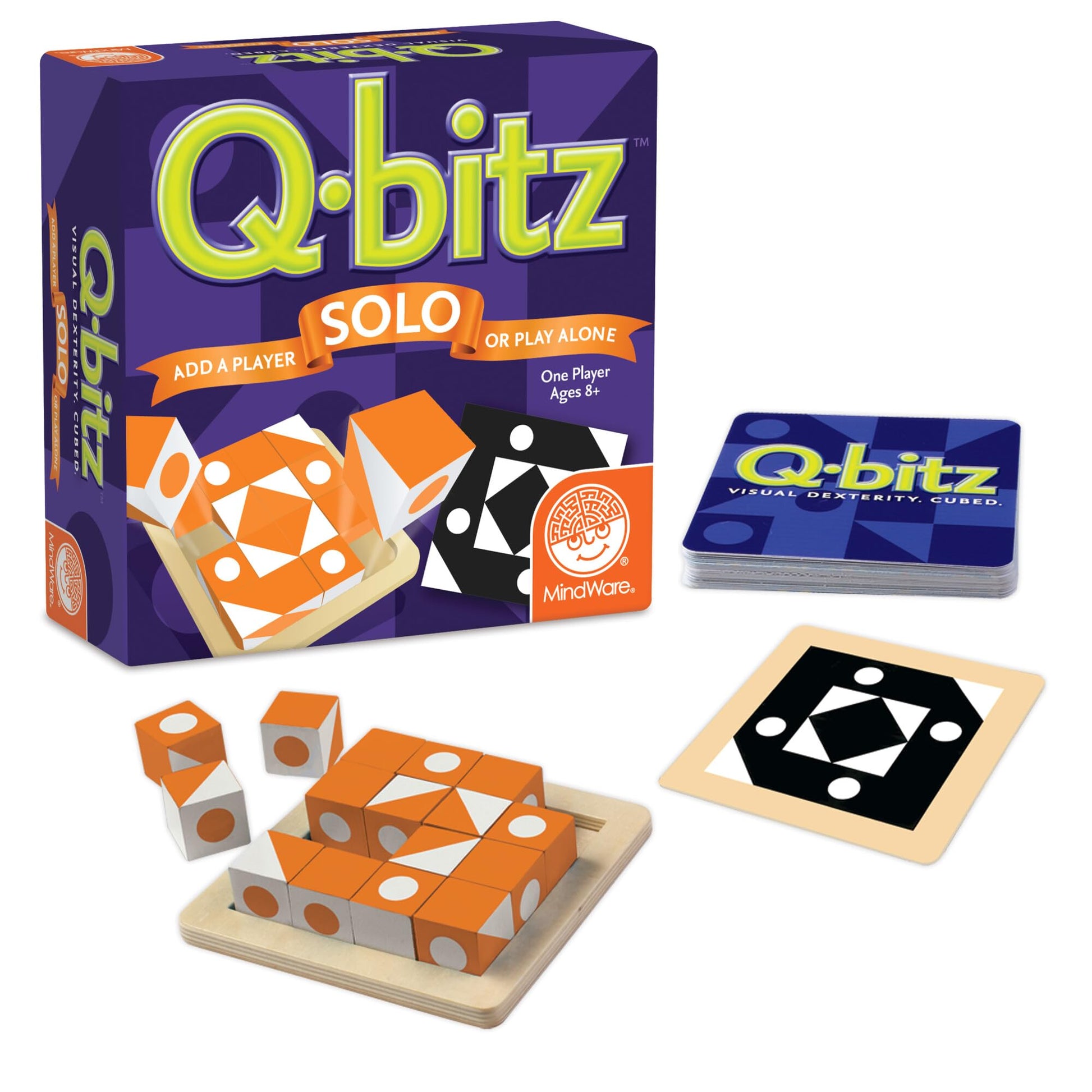 Mindware Q-bitz Solo: Orange Game