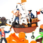 Powertrc Pirate Action Figures With Pirates, Sea Monsters, Boats, Treasure Chests, Cannons And Figurines Playset For Kids