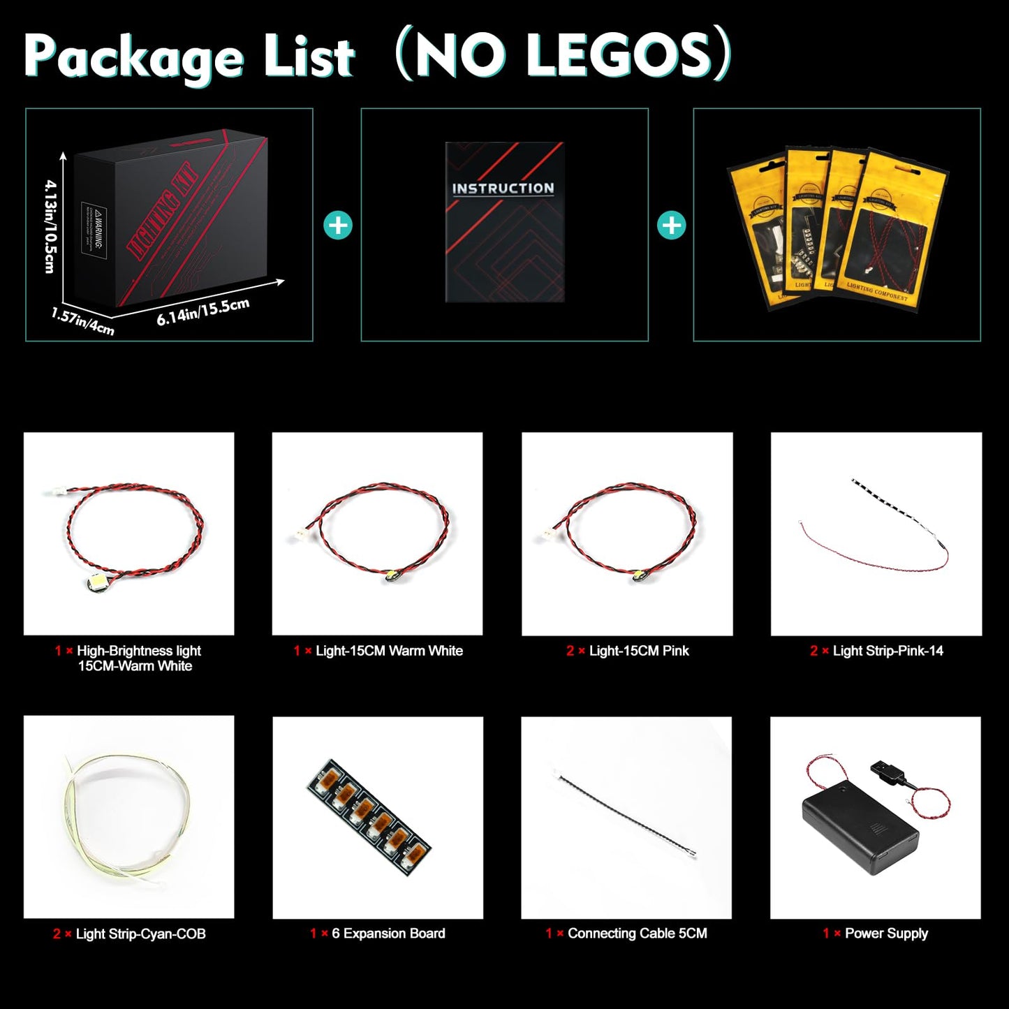 VONADO LED Light Kit Compatible with Lego Stitch 43249 (No Models Only Light) Creative Lighting Set Accessories Compatible with