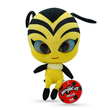 Miraculous Ladybug - Kwami Mon Ami Pollen, 9-Inch Bee Plush Toys For Kids, Super Soft Stuffed Toy With Resin Eyes, High Glitter And Gloss, And Detailed Stitching Finishes (Wyncor).