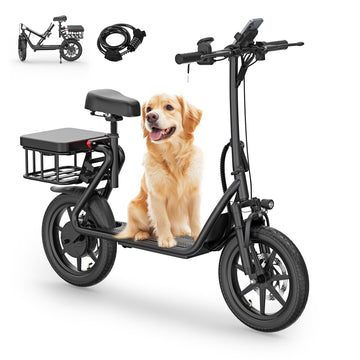 Navic T1 Electric Scooter With Seat,Electric Scooter Adults,750W Powerful Motor,27Mile Range,Speed Up To 22Mph,Foldable E Scoote