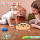 Montessori Busy Board For Baby, Busy Board For Toddlers Toys, Wooden Autism Sensory Toys With Animal Cards, Dinosaur Stickers, T