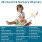 Learning Bugs Nursery Rhymes – Sing Along With 28 Favorite Nursery Rhymes, Musical Books For Toddlers, 28-Button Music Book, Musical Toys For Toddlers 1-3