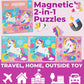 Magnetic Puzzles For Kids Ages 2-4, Montessori Toys Advanced Version 9-12-16 Piece Animal Jigsaw Puzzles Book For Toddlers, Travel Games, Preschool Educational Learning Toys For 3-5 Year Old Gifts